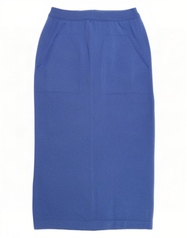 Chiara Bertani Falda Midi De Punto De Talle Alto W26 Small Blue Wool