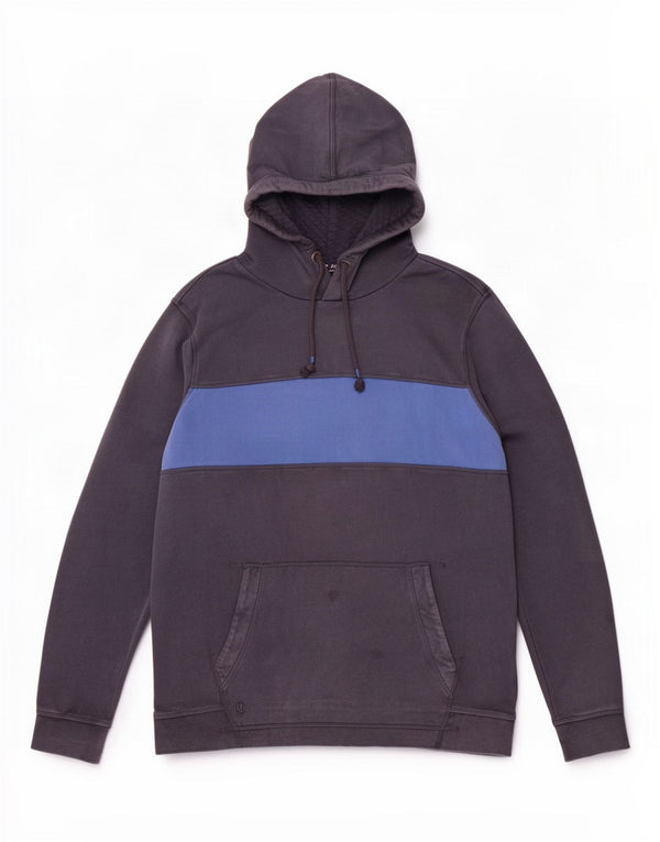 Sudadera con capucha para hombre Fat Face XL Gris Colorblock Algodón