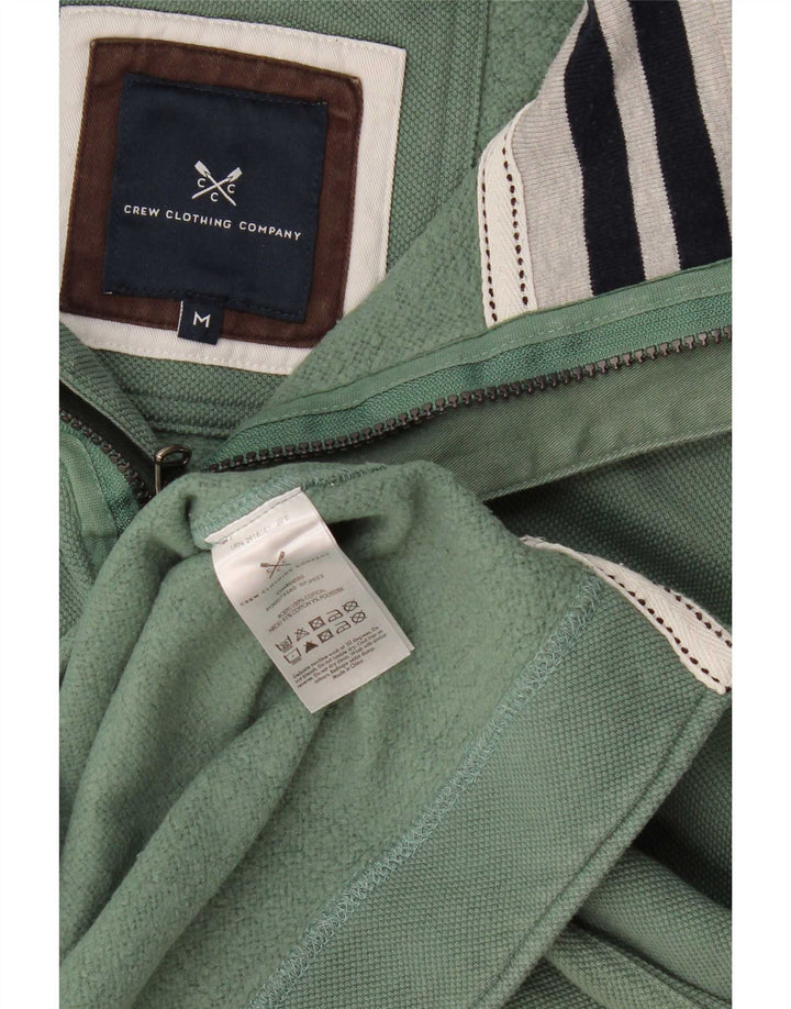 Crew Clothing - Sudadera con cremallera de 1/4 para hombre, corte regular, color verde medio