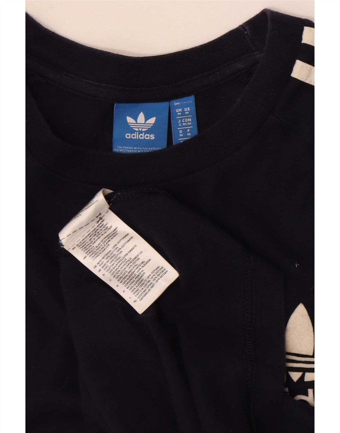 Adidas Camiseta Regular De Manga Corta Para Hombre Top Medium Azul Marino Algodón
