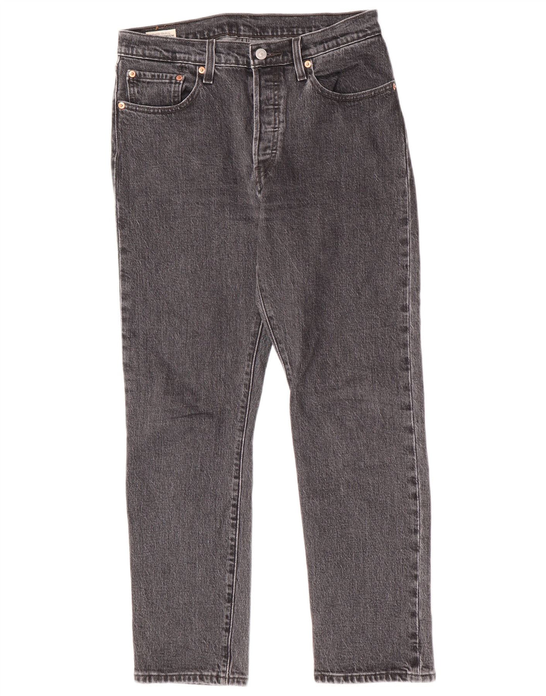 Levi's Vaqueros Rectos 501 Para Mujer W28 L28 Algodón Gris