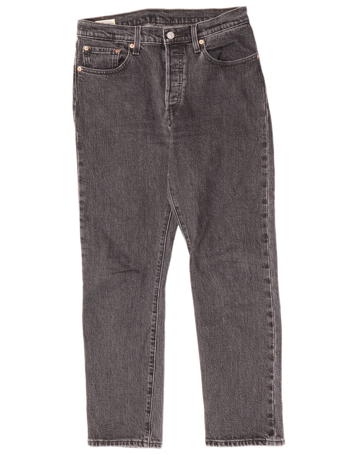 Levi's Vaqueros Rectos 501 Para Mujer W28 L28 Algodón Gris