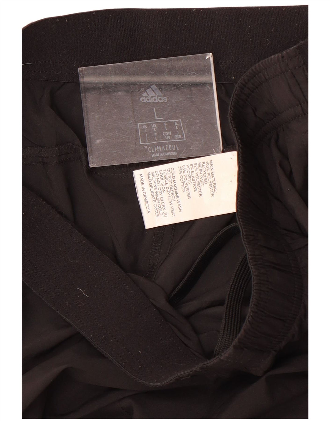 Adidas Hombre Climacool Chándal Pantalones Joggers Grande Negro Poliéster