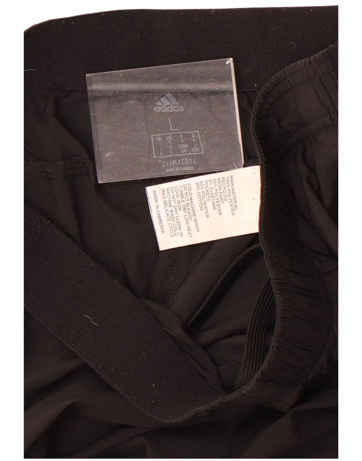 Adidas Hombre Climacool Chándal Pantalones Joggers Grande Negro Poliéster