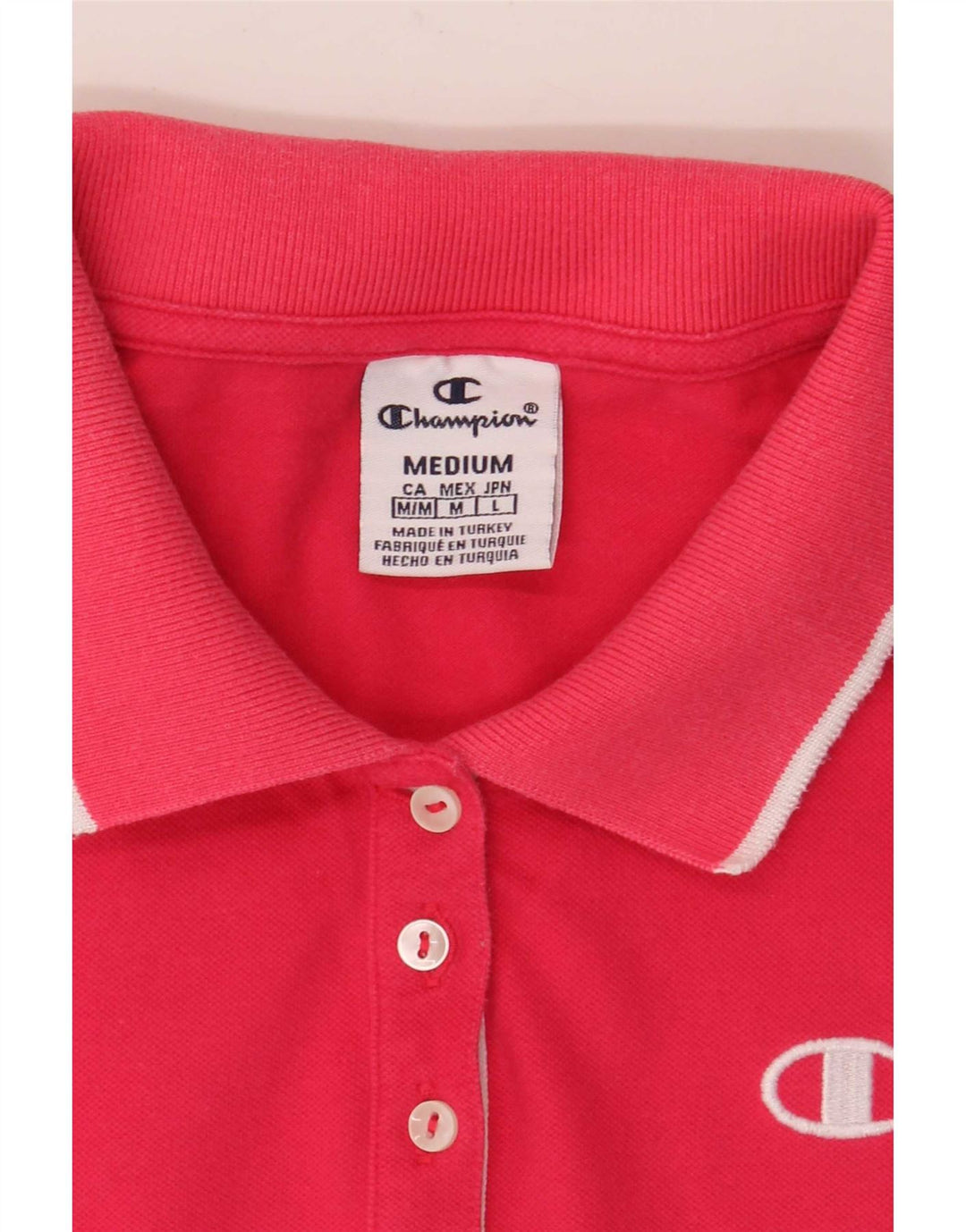 Champion Polo Mujer UK 12 Mediano Rosa