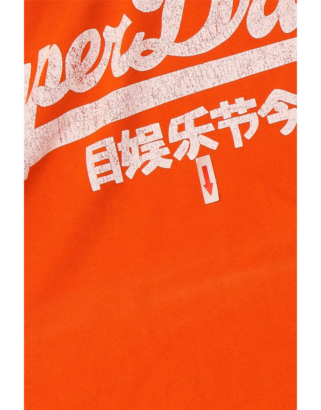 Superdry Camiseta Gráfica Para Hombre Top Naranja Mediano