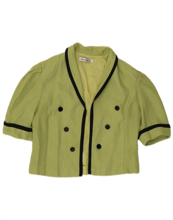 Hardob Bolero Top para mujer UK 12 Viscosa verde medio