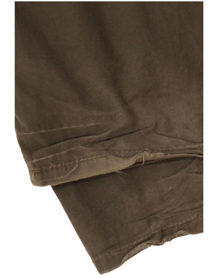 G-STAR Mujer 3301 Pantalones Cargo Rectos W33 L32 Algodón Caqui