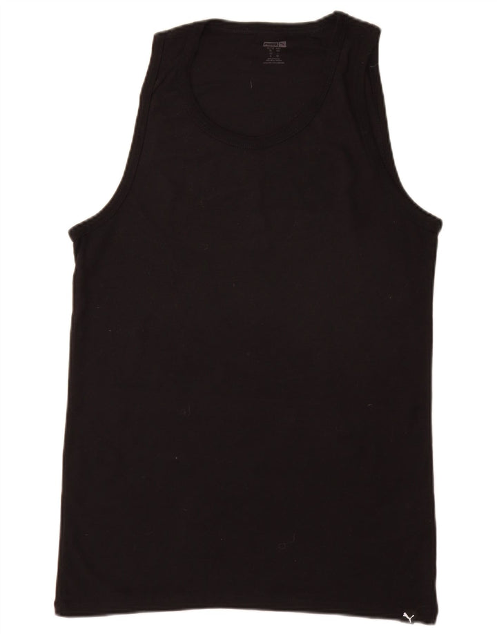 Puma Hombre Chaleco Top XL Algodón Negro
