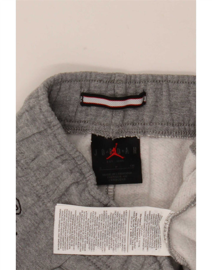 Jordan - Pantalones cortos deportivos para hombre (algodón gris pequeño)