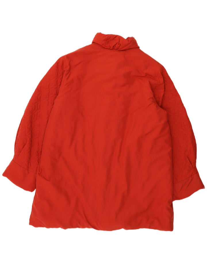 Abrigo acolchado vintage para mujer EU 44 XL Rojo