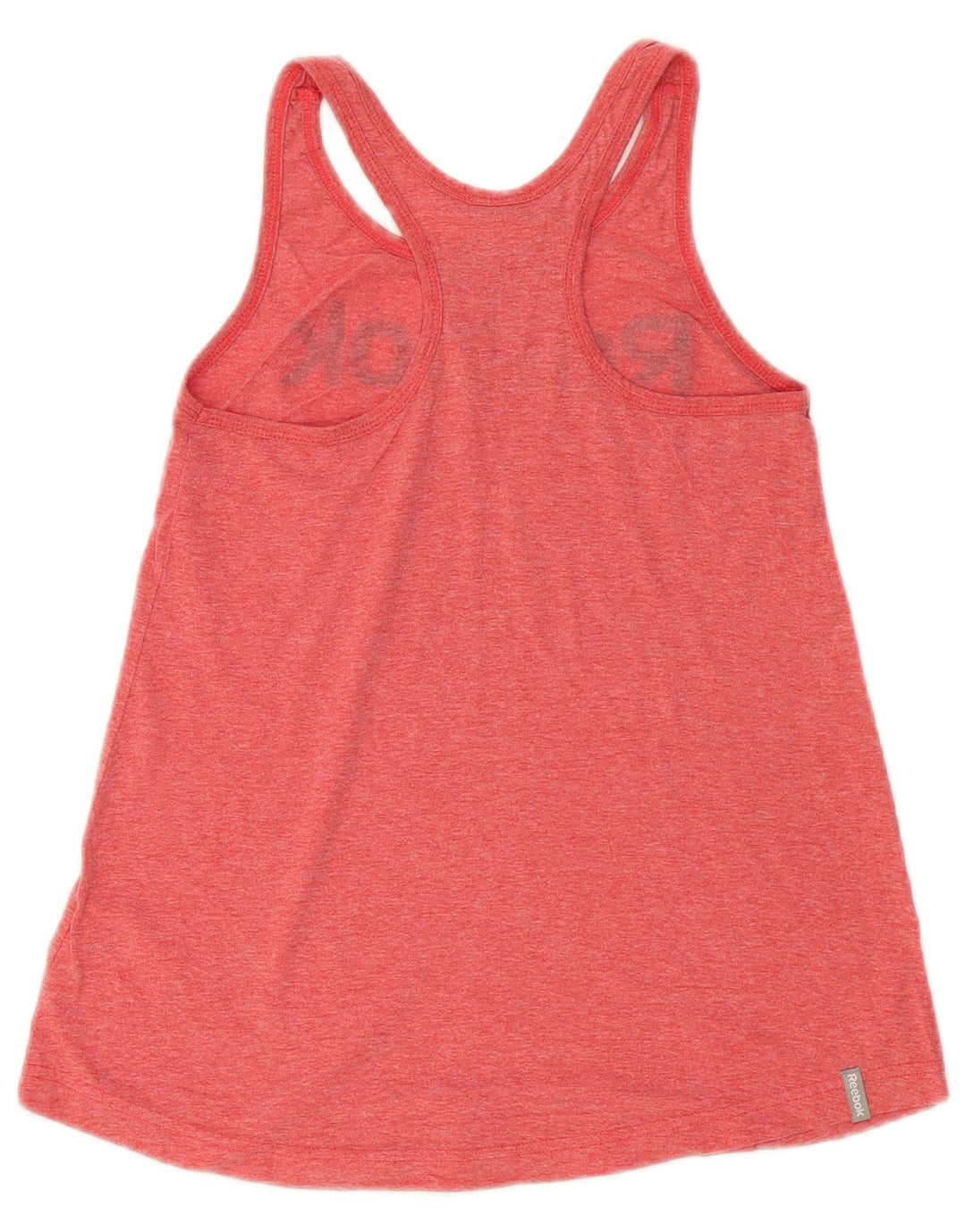 REEBOK Top sin mangas gráfico para mujer UK 6 XS Algodón rojo
