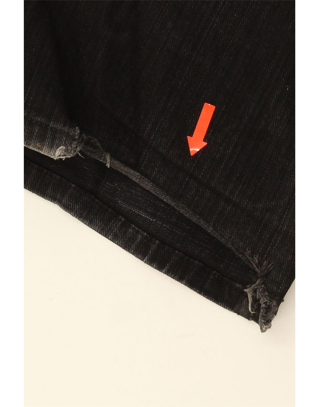 GUESS Vaqueros rectos para hombre W36 L30 Algodón negro
