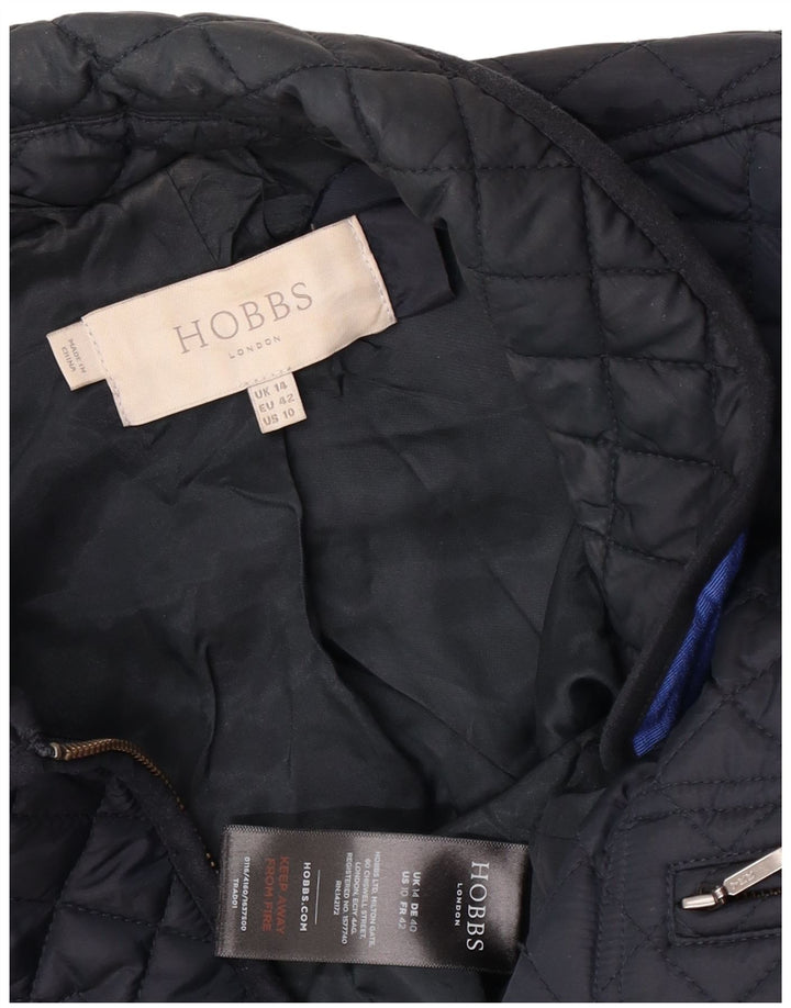 Hobbs Chaqueta acolchada para mujer UK 40 Grande Poliamida azul marino