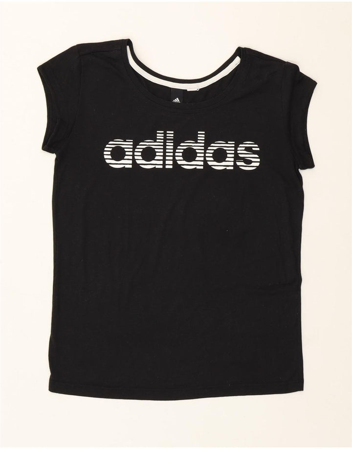 Adidas - Camiseta gráfica para mujer, talla 40, talla M, color negro