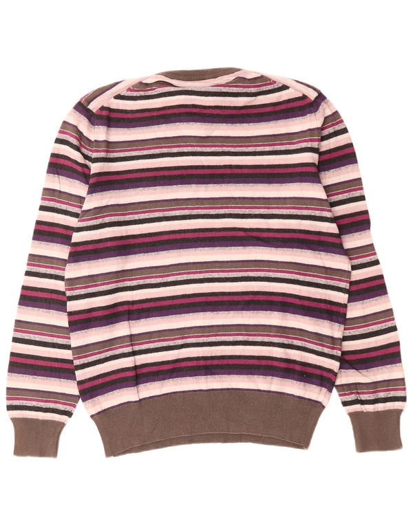 SERGIO TACCHINI Jersey con cuello en V para mujer UK 40 Mediano Multicolor