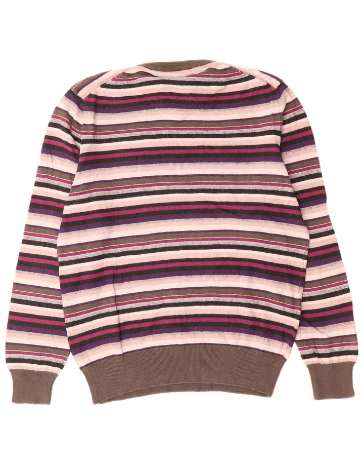 SERGIO TACCHINI Jersey con cuello en V para mujer UK 40 Mediano Multicolor