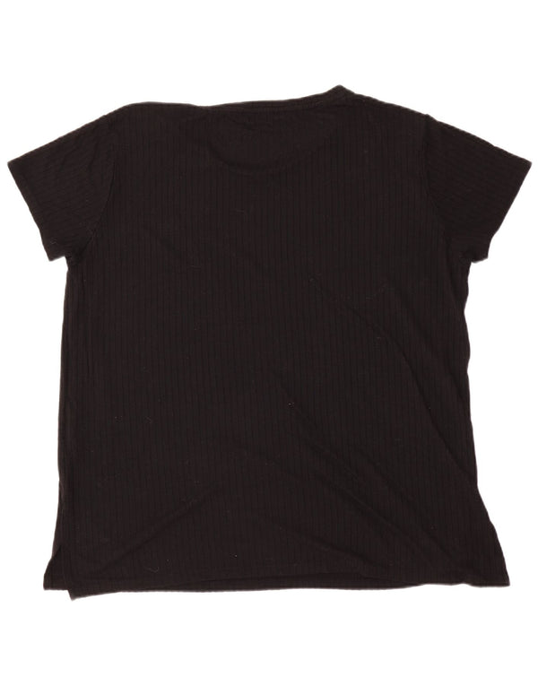 Marks & Spencer Camiseta para Mujer Top UK 40 XL Viscosa Negra