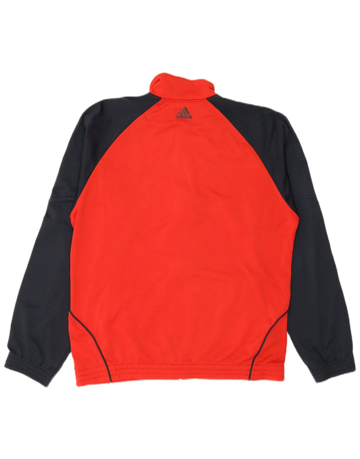 Adidas - Chaqueta de chándal para hombre, talla 42/44, poliéster color rojo grande