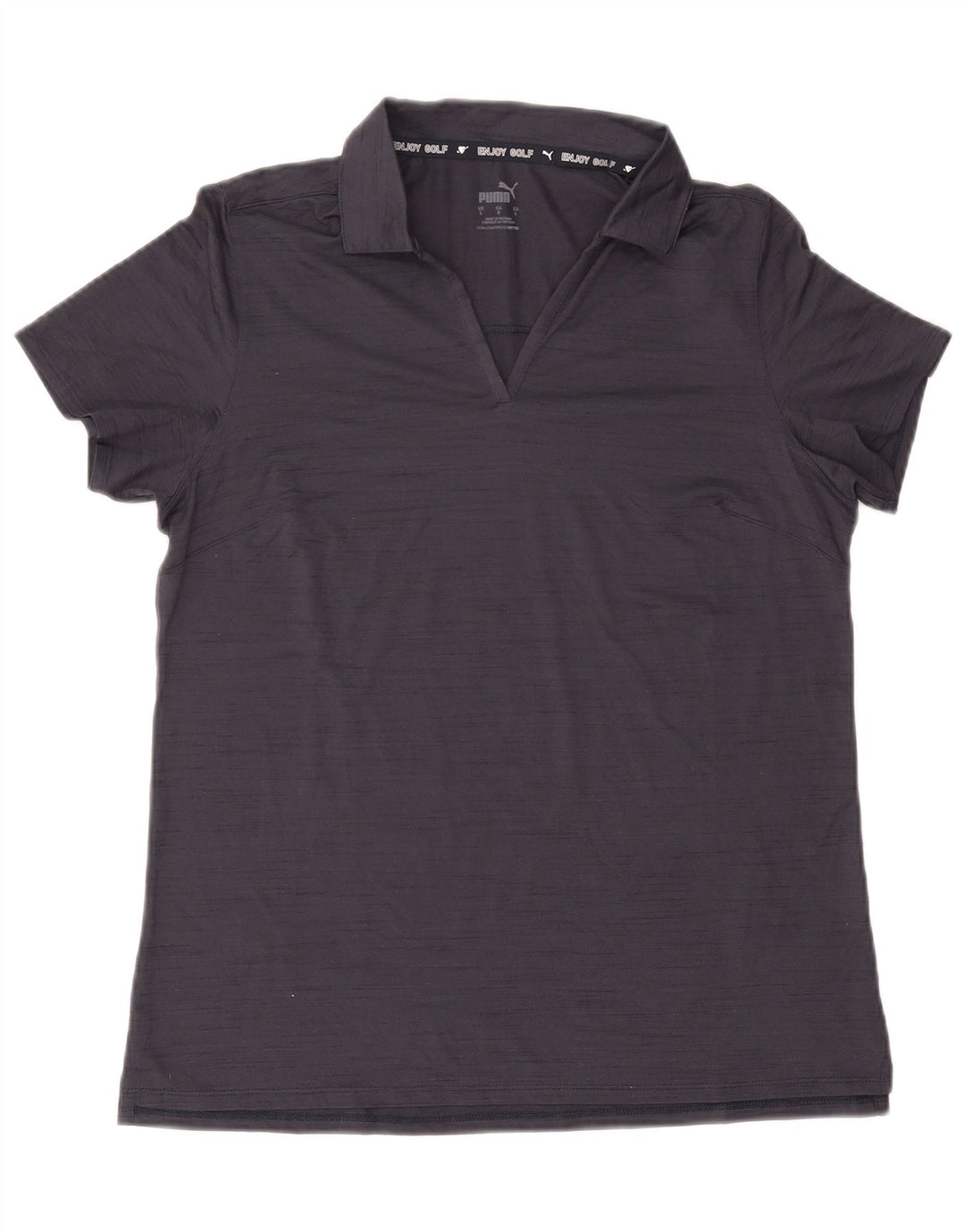 PUMA Polo para mujer UK 40 Grande Poliéster moteado azul marino