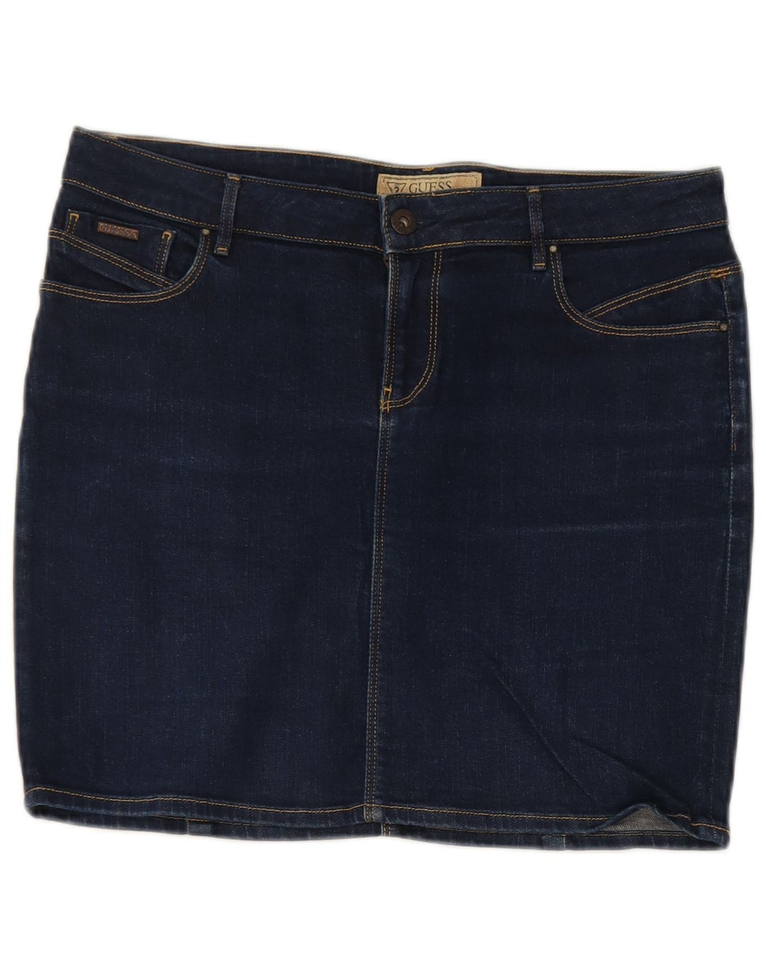 Minifalda Guess Mujer W29 Algodón Azul Medio