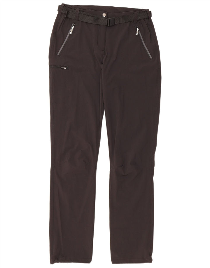 REGATTA Pantalones cargo ajustados para mujer UK 10 Small W27 L31 Poliamida negra