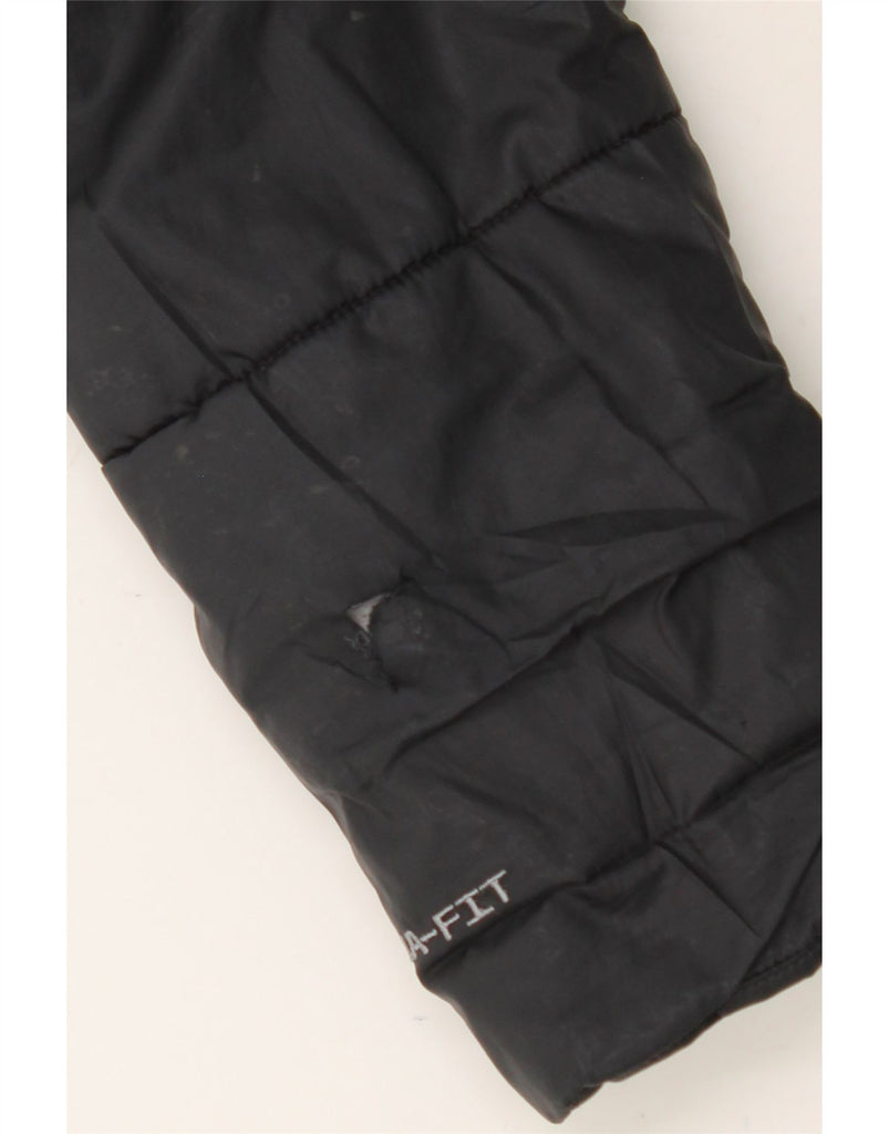 NIKE Womens Therma-Fit Hooded Padded Jacket UK 6 XS Black Polyester Vintage Nike and Second-Hand Nike from Messina Hembry 