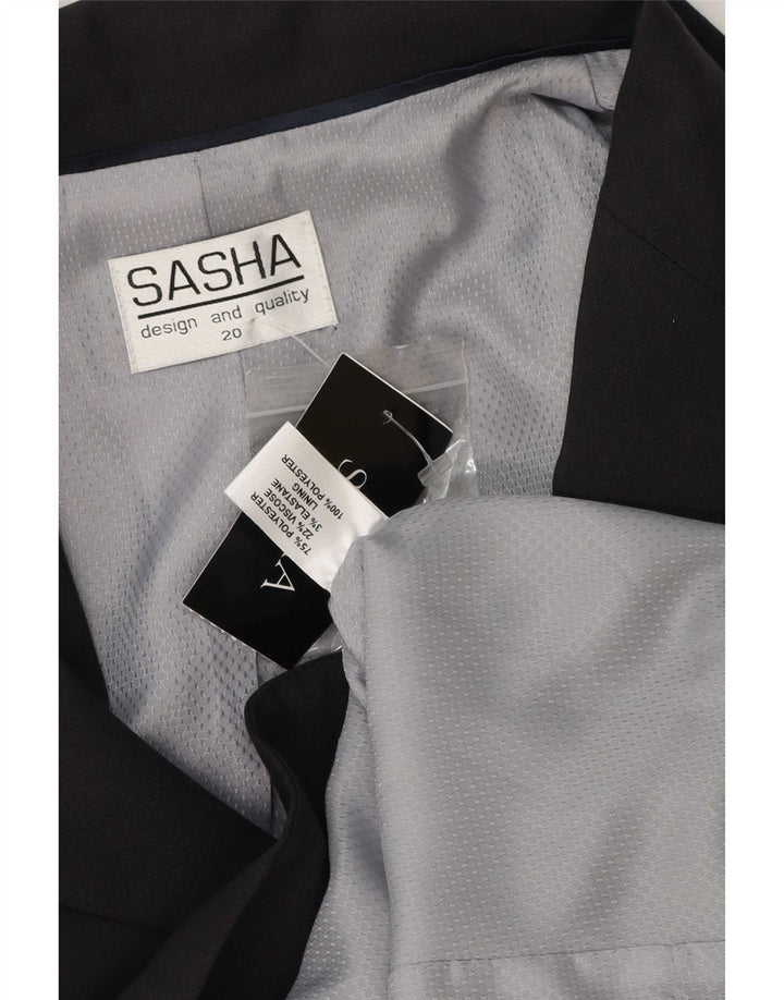 Sasha Chaqueta Blazer de 2 Botones para Mujer UK 20 2XL Poliéster Gris