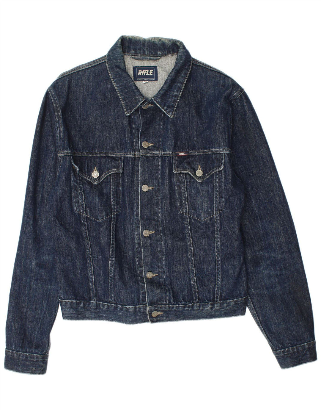 RIFLE Chaqueta vaquera para mujer UK 18 XL Algodón azul marino