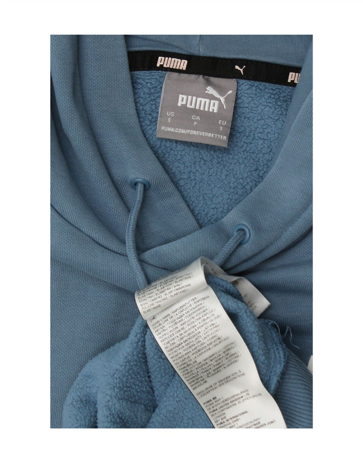 Puma Hombre Sudadera Con Capucha Jumper Small Azul Algodón