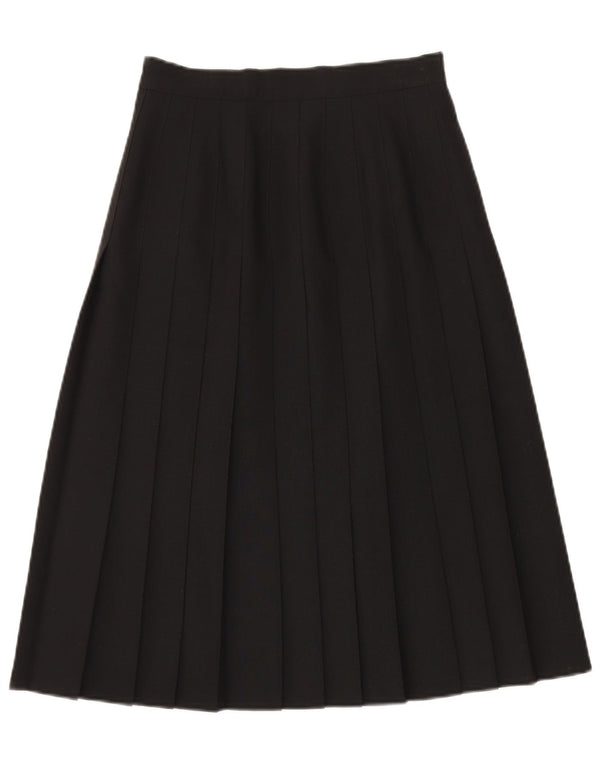 St. Bernard Falda Plisada de Cintura Alta para Mujer UK 12 Medium W26 Negro