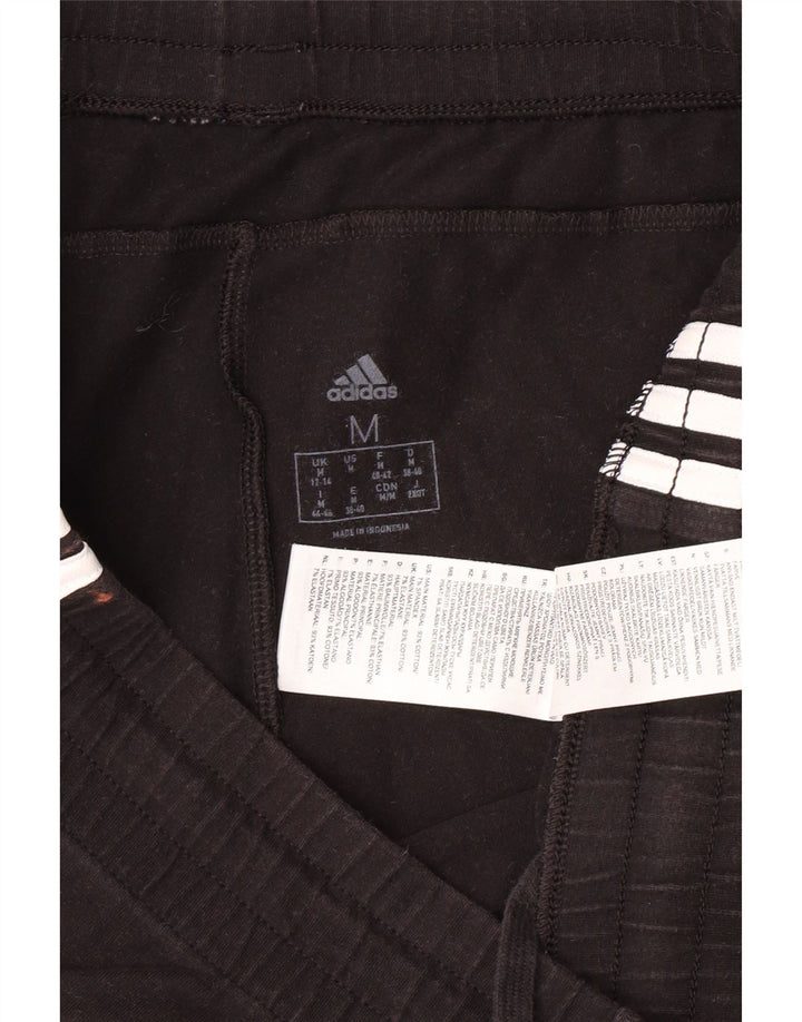 ADIDAS Pantalones cortos deportivos para mujer Reino Unido 12/14 Mediano Negro Algodón