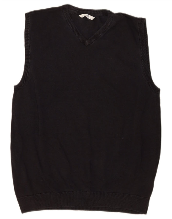 Marks & Spencer Camiseta sin mangas para niño 14-15 años Algodón negro