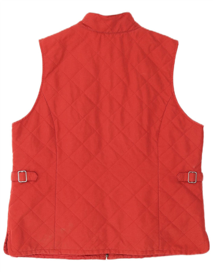 Orvis Chaleco acolchado para mujer UK 46 Grande Poliéster rojo