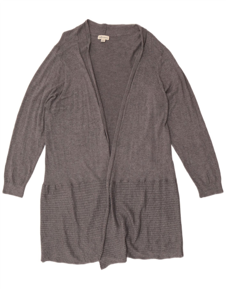 Marks & Spencer Suéter Cárdigan Largo Autograph para Mujer UK 46 Grande Gris