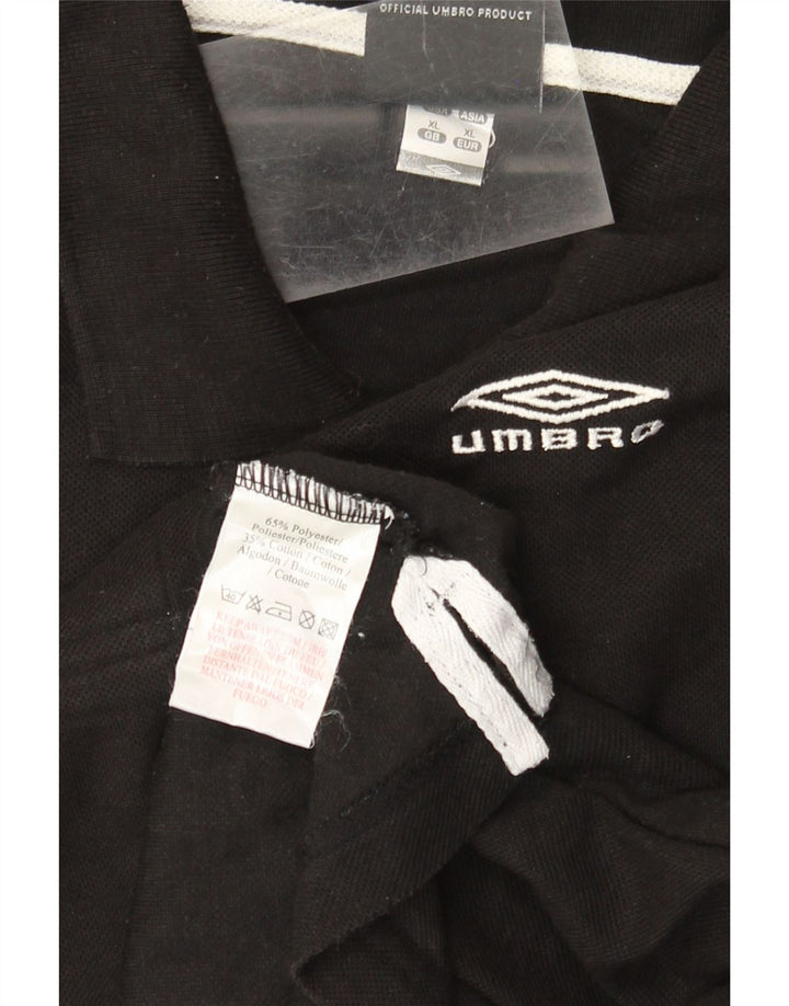 Polo Umbro Hombre XL Poliéster Negro