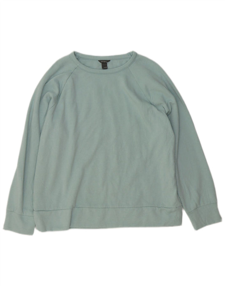 Eddie Bauer Sudadera para mujer Jumper UK 46 Grande Poliéster azul