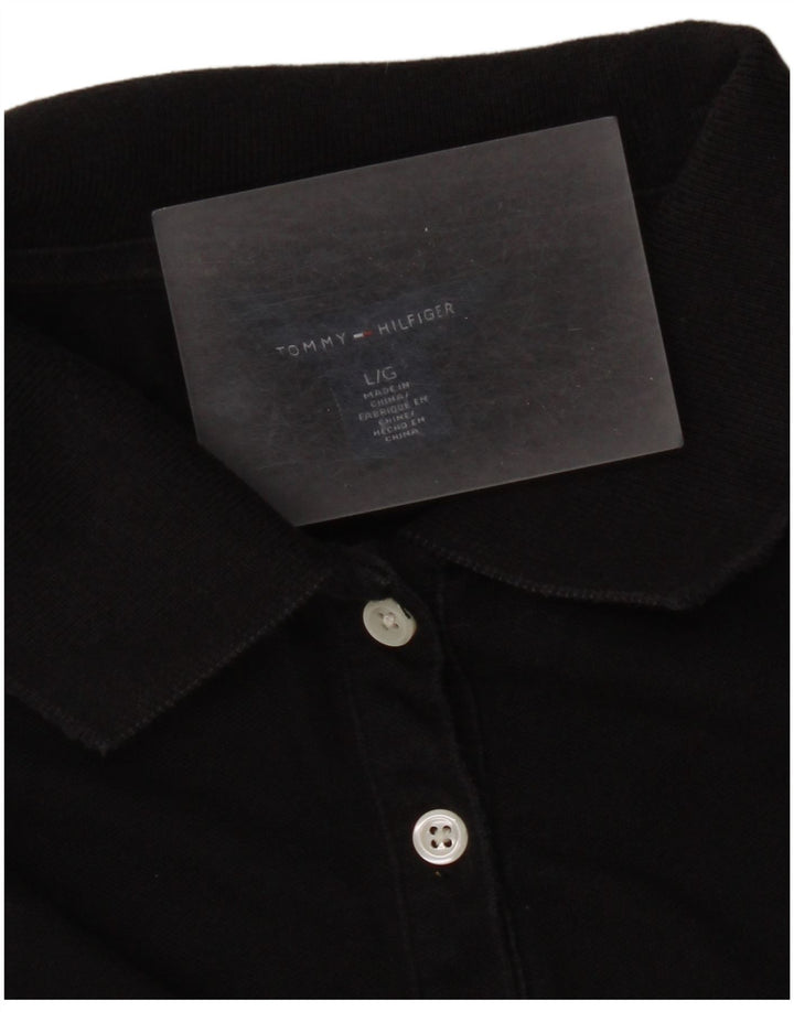 Tommy Hilfiger Polo para mujer UK 44 Grande Negro