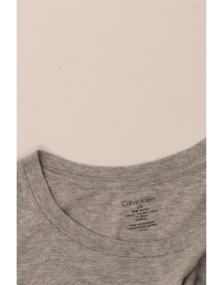 Calvin Klein Camiseta para hombre Top grande gris moteado