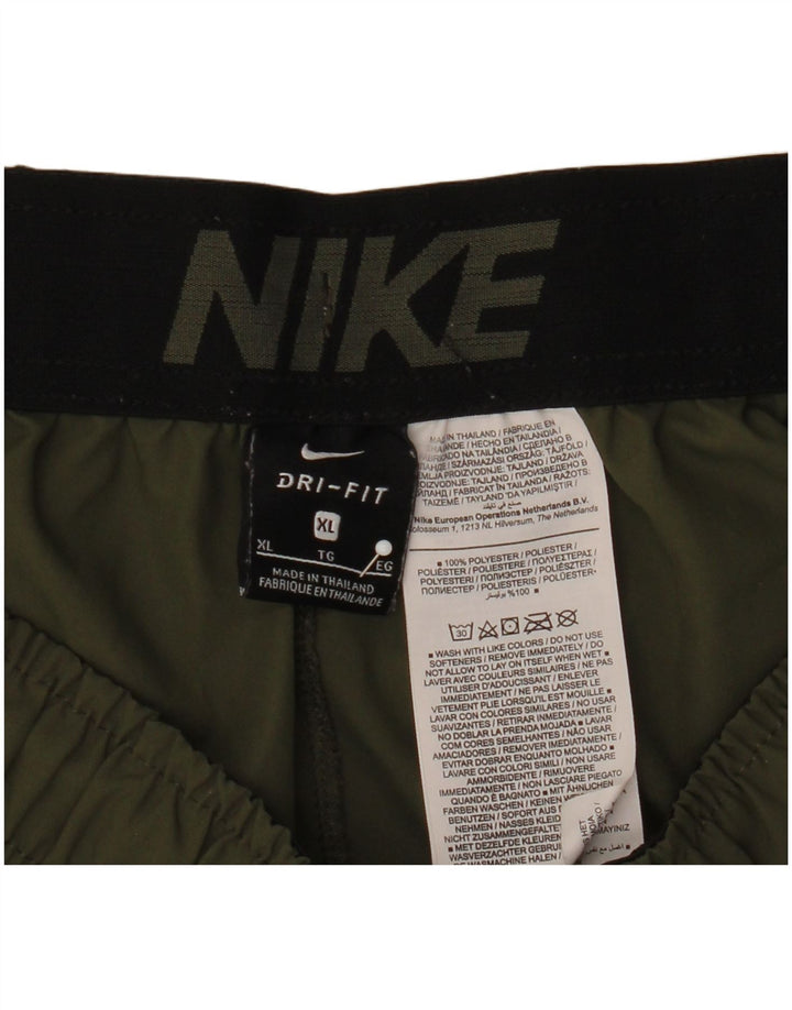 Nike Pantalones cortos deportivos Dri Fit Graphic para hombre XL Poliéster caqui