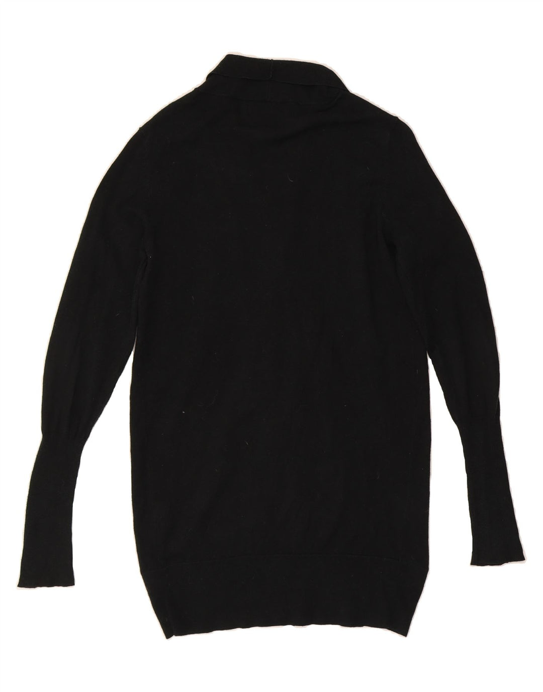 MOSSIMO Womens Longline Cardigan Sweater UK 14 Medium Black Cotton Vintage Mossimo and Second-Hand Mossimo from Messina Hembry 