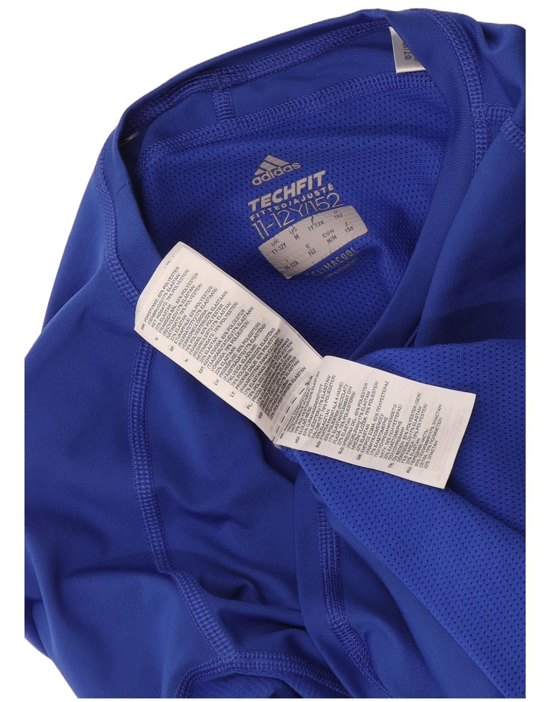 Adidas Chico Climacool Top Manga Larga 11-12 Años Azul Poliéster