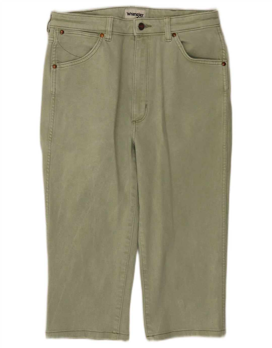 WRANGLER Pantalones informales rectos para mujer W30 L27 Algodón verde