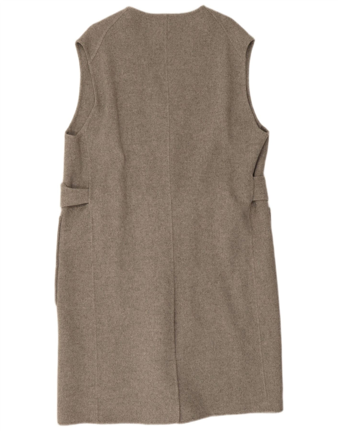 Chaleco largo extragrande para mujer Cos UK 14 Lana gris medio