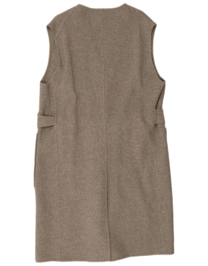 Chaleco largo extragrande para mujer Cos UK 14 Lana gris medio