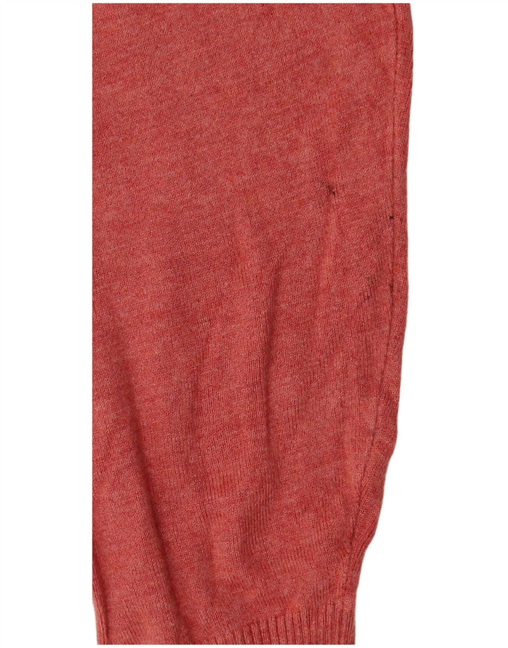 Marks & Spencer Suéter Corto con Cuello Redondo para Mujer UK 46 Grande Rojo