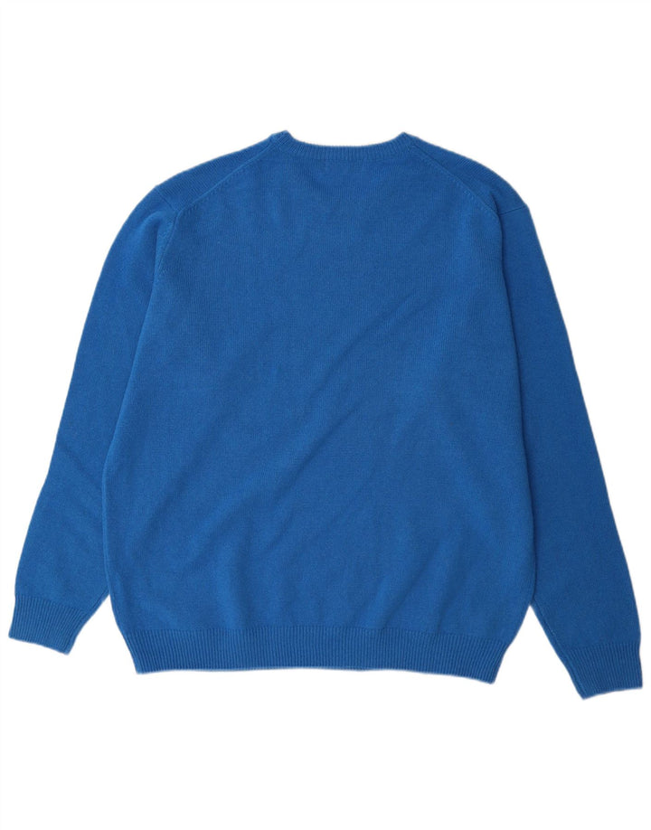 James Pringle Jersey de cuello redondo para hombre XL Lana azul