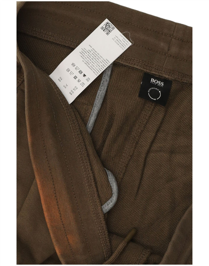Pantalones HUGO BOSS Hombre | Pantalones de Chándal Joggers XL Caqui Algodón
