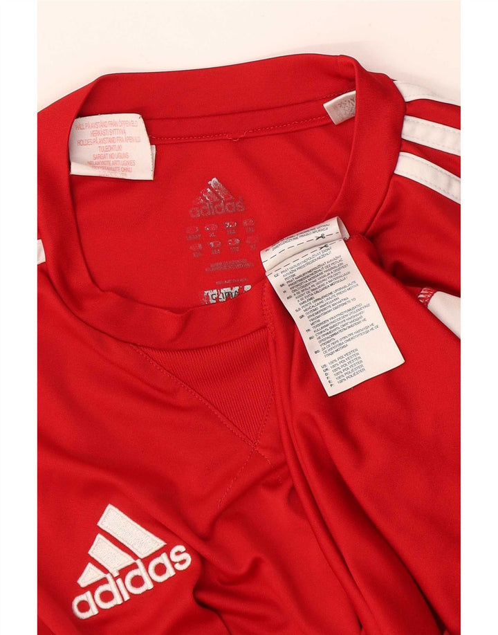Adidas Chicos Climalite Camiseta Top 15-16 Años Rojo Poliéster
