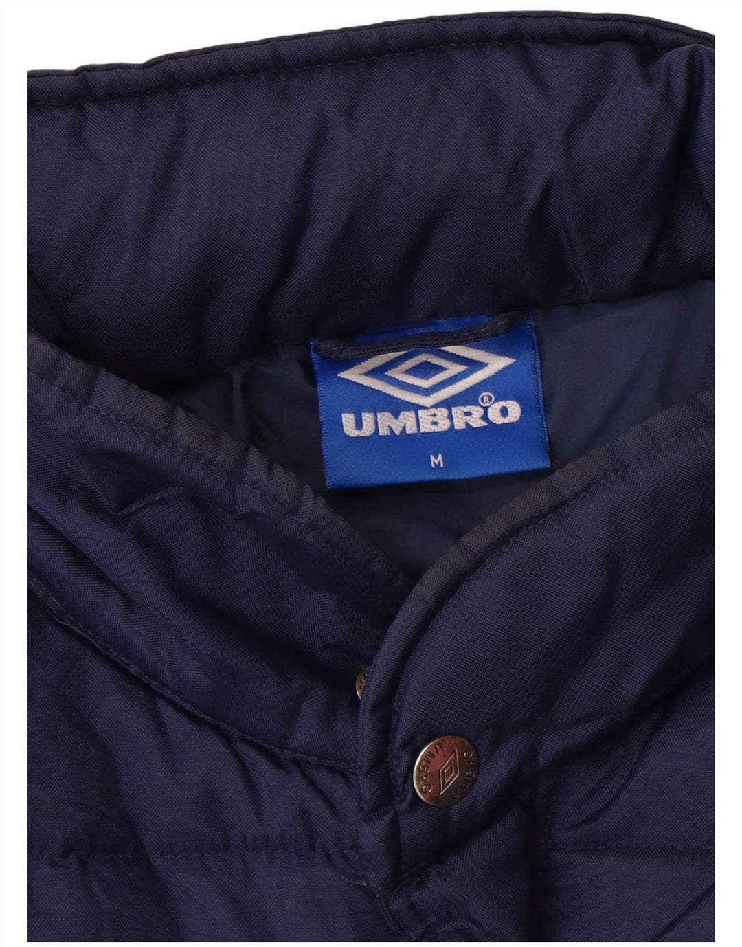 UMBRO Chaqueta acolchada gráfica para hombre UK 38 Medium Azul marino Nylon